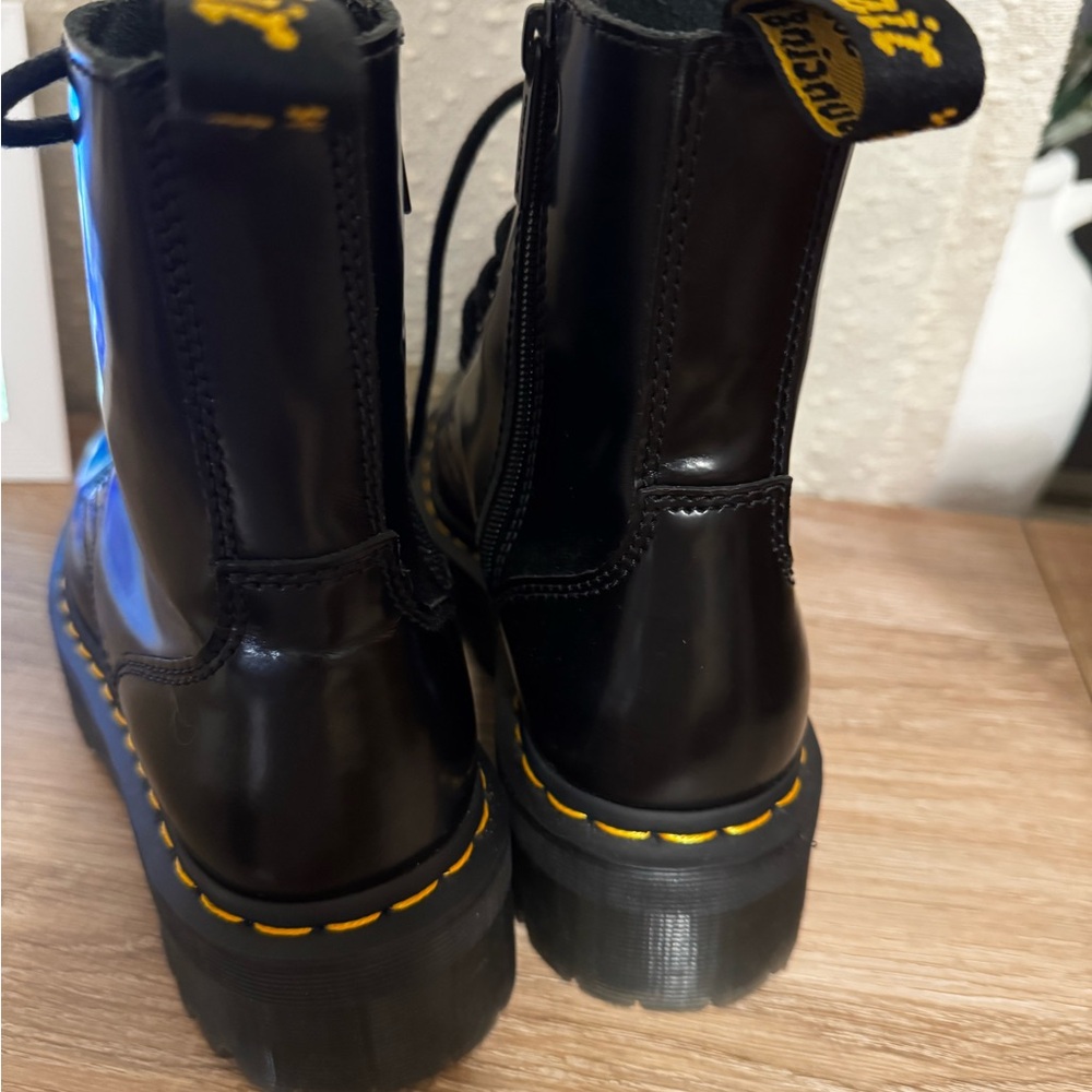 Dr. Martens Black Combat Boots - Picture 7 of 8